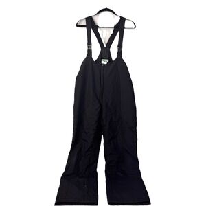 World Famous Sports Snow Bib Youth XL Black Insulated Ski Pants Overalls Winter